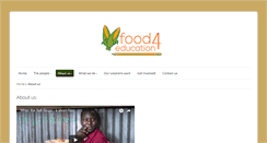 Desktop Screenshot of food4education.org