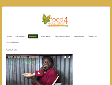 Tablet Screenshot of food4education.org